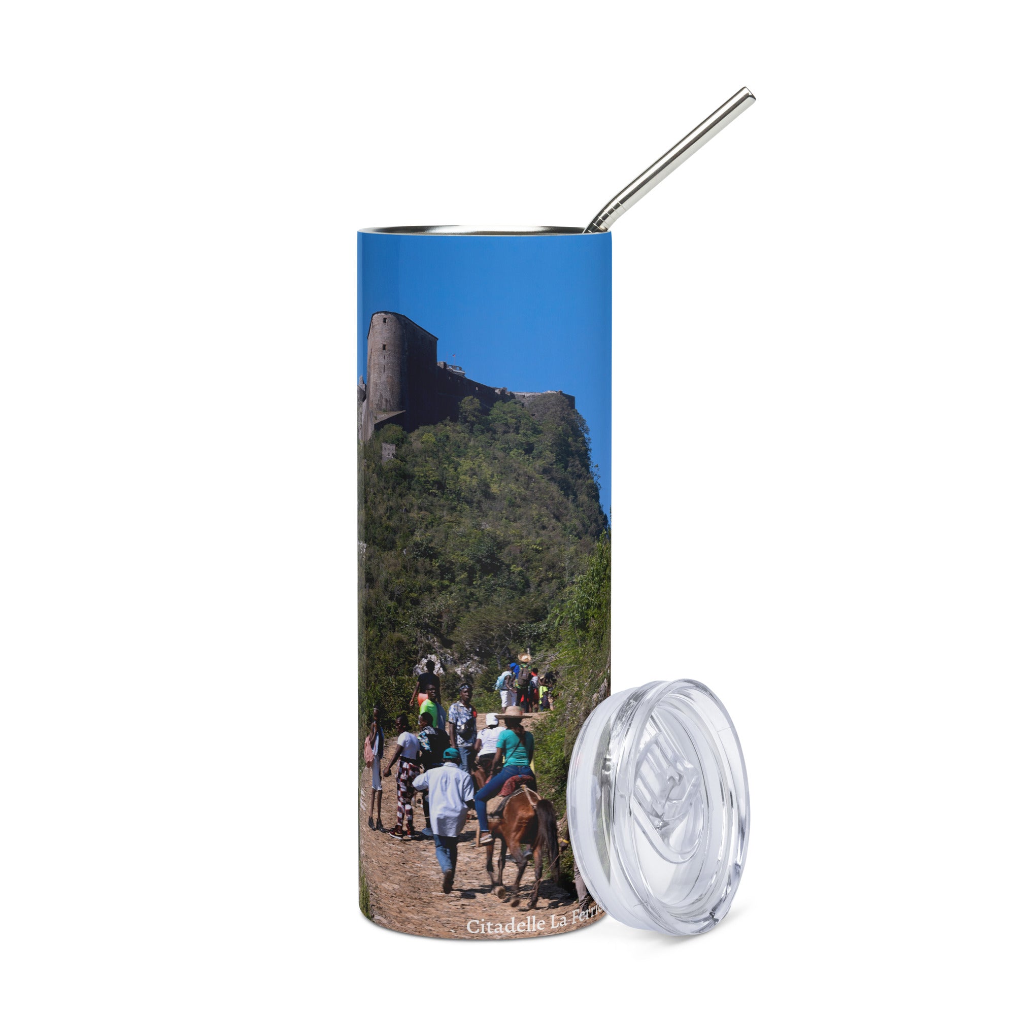 Stainless steel tumbler- Citadelle La Ferrière-Haïti-Tumbler-Goblet-Theo gallery expo-Theo photography