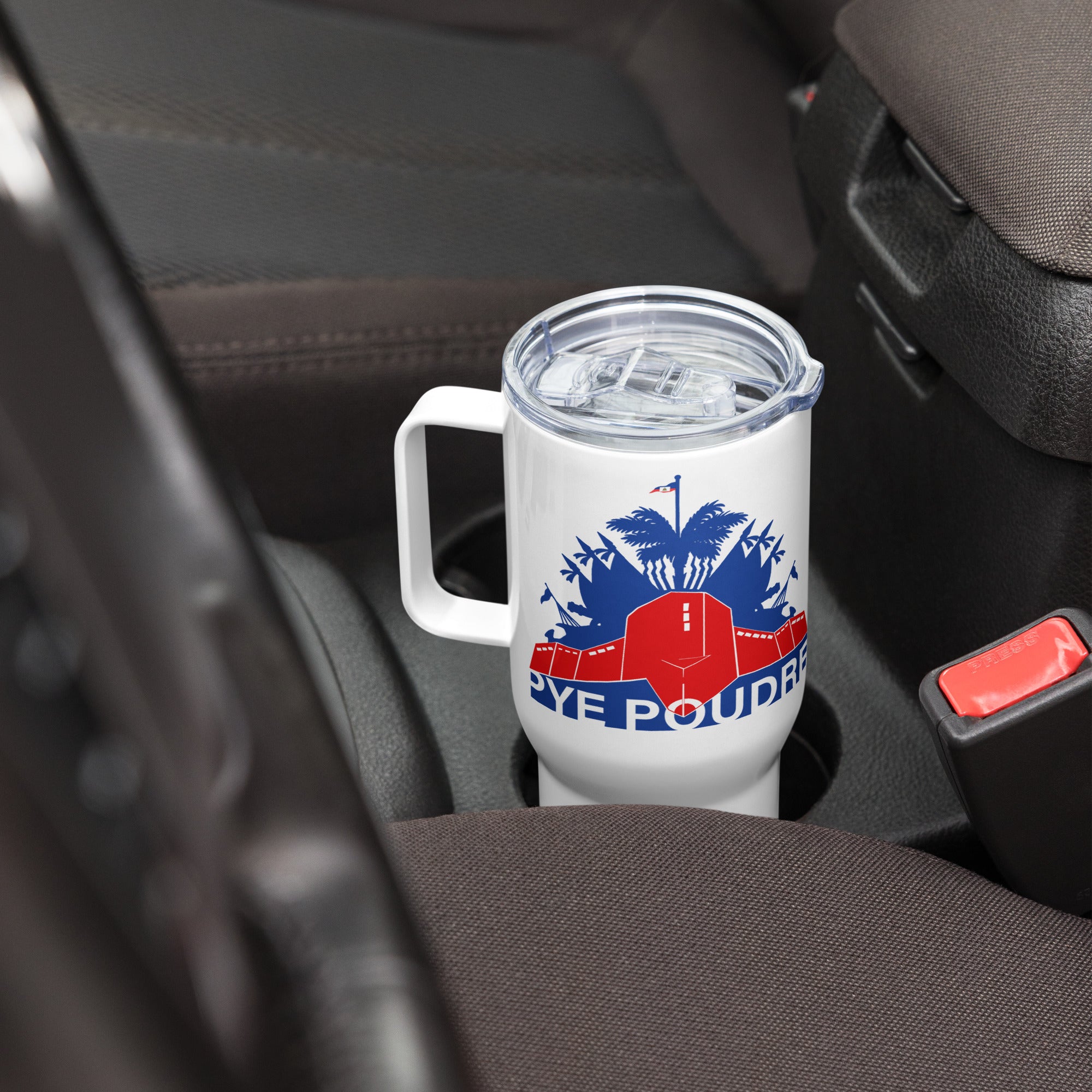 Travel mug with a handle ( Pye Poudre )