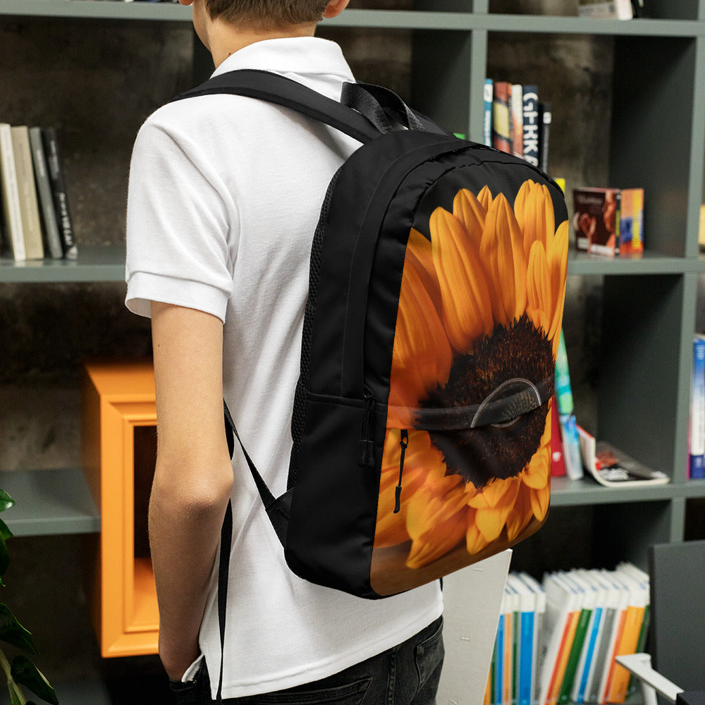 laptop-théo pohotography-théo gallery expo-sunflower-backpack  bag