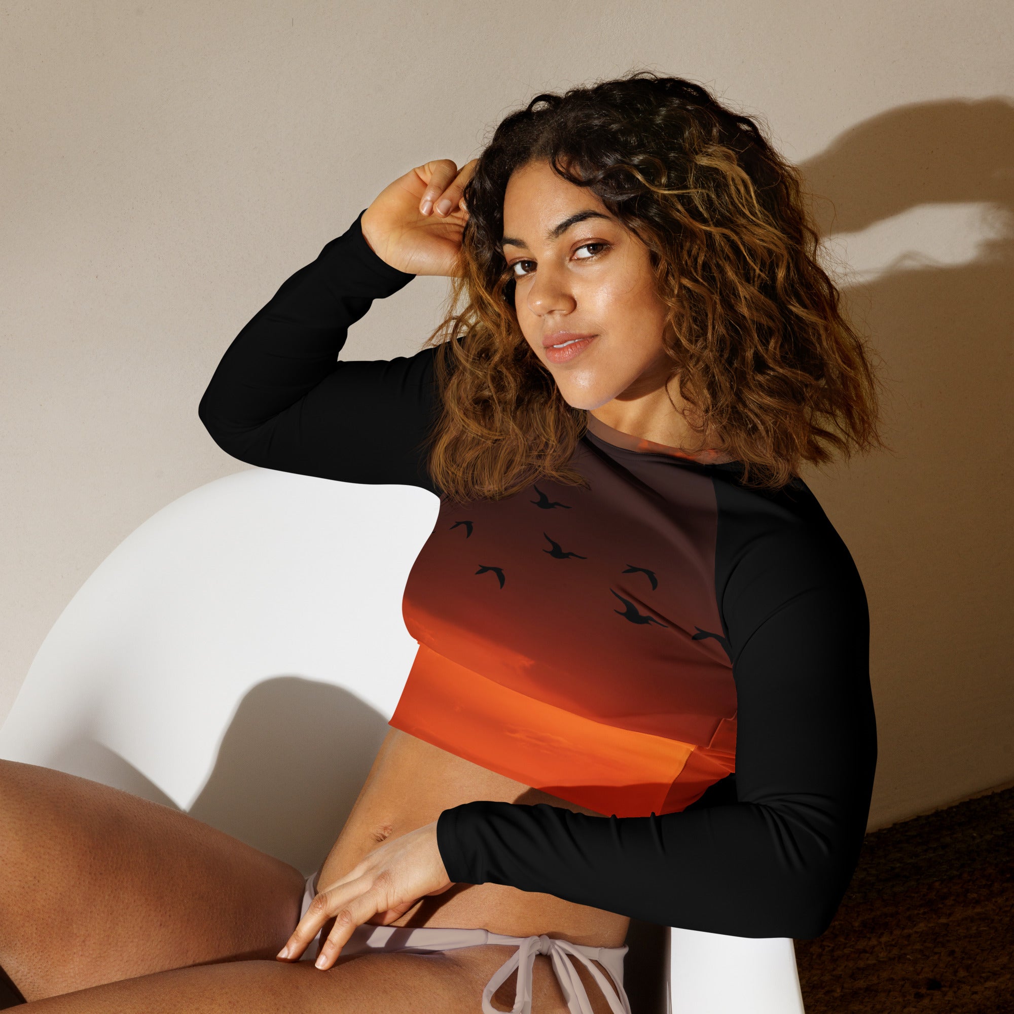 Long-sleeve crop top ( The Sunset Collection )