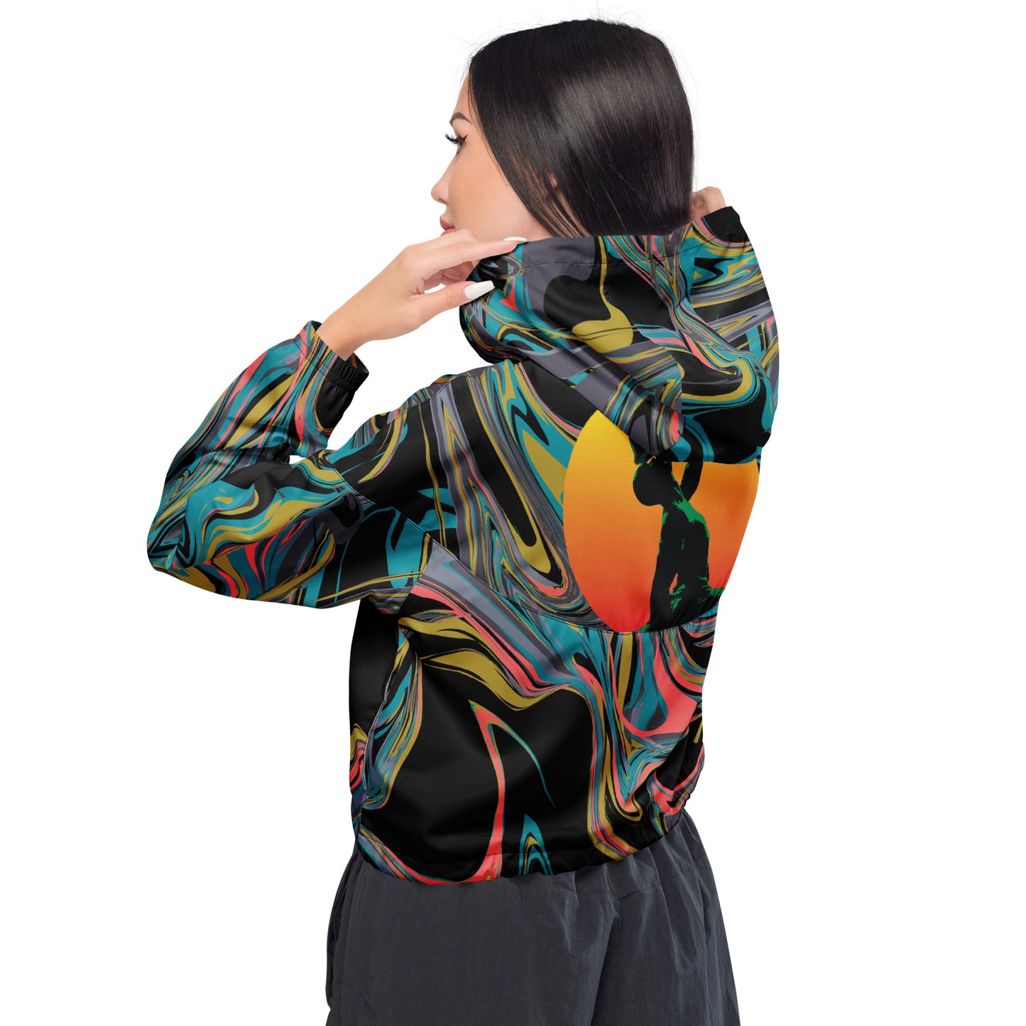 Women’s cropped windbreaker ( Nèg Mawon )