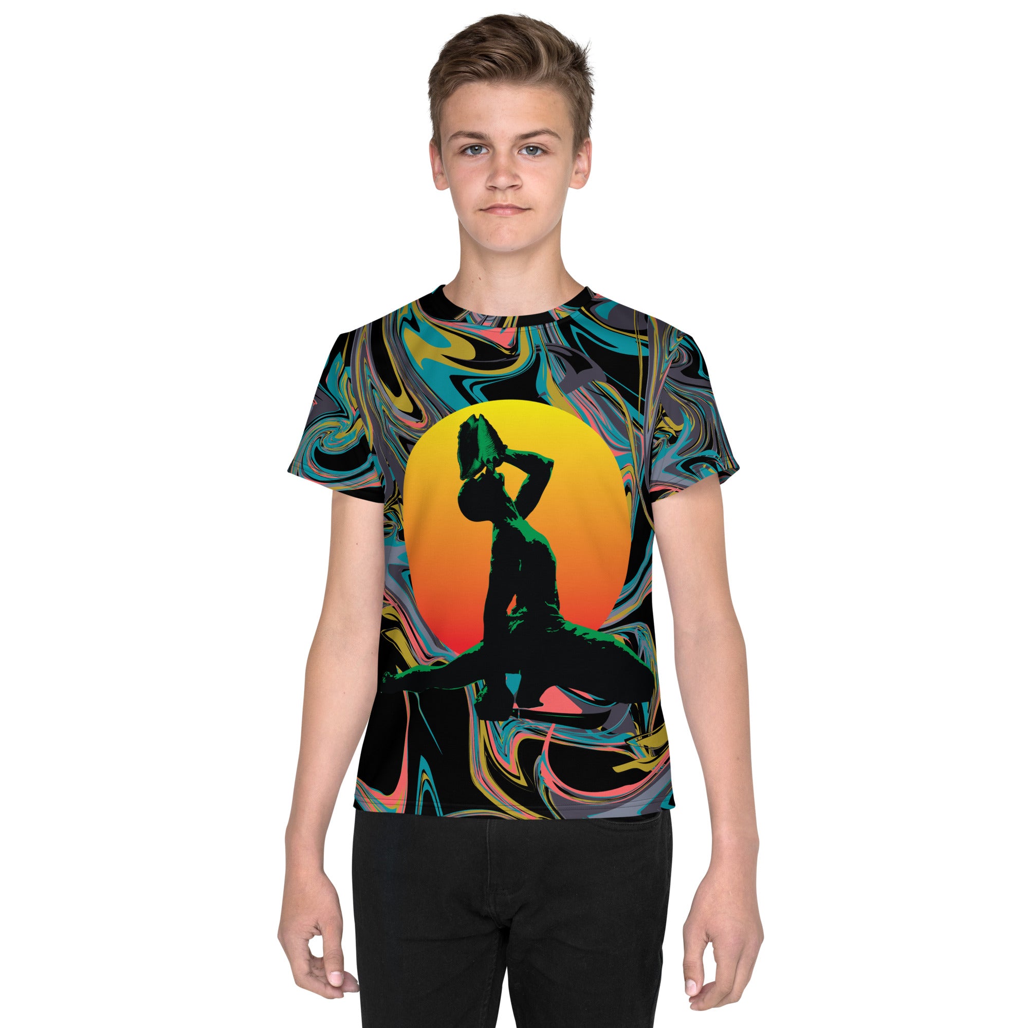 Unisex youth crew neck t-shirt  ( Nèg Mawon )