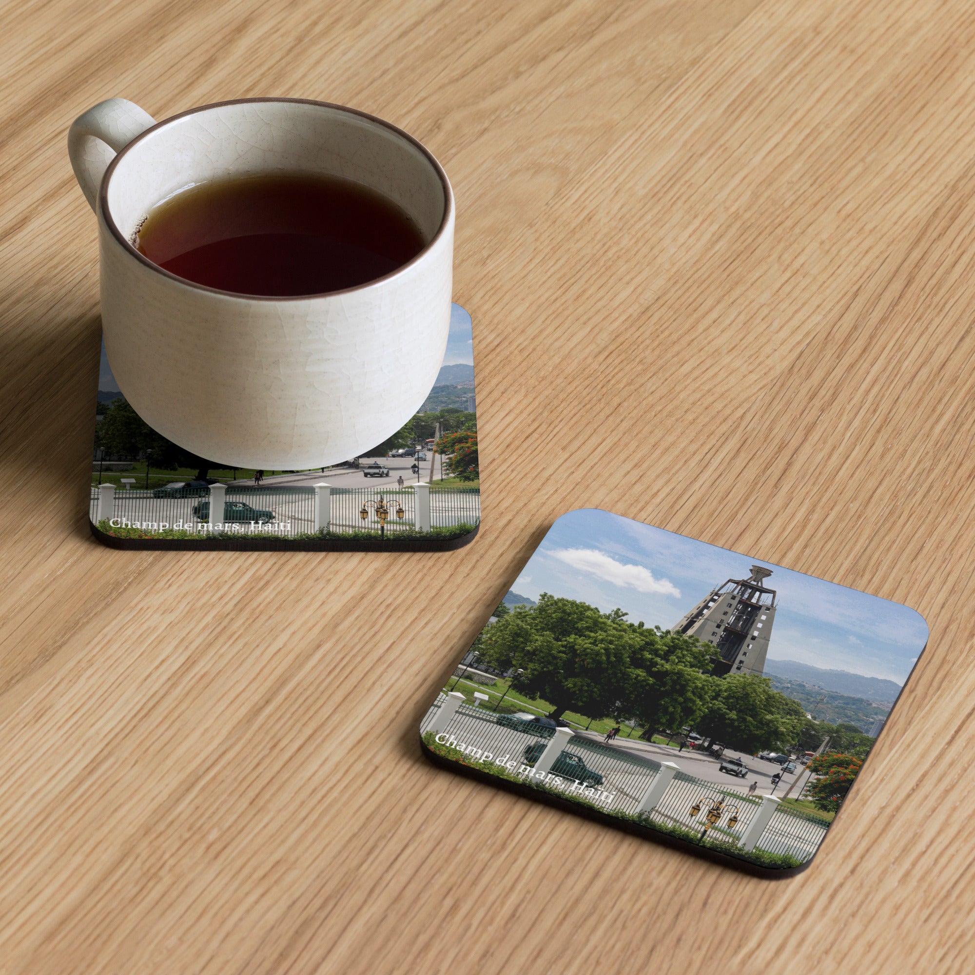 Cork-back-coaster-historical monument-théo photography-théo gallery expo  haiti-champ de mars