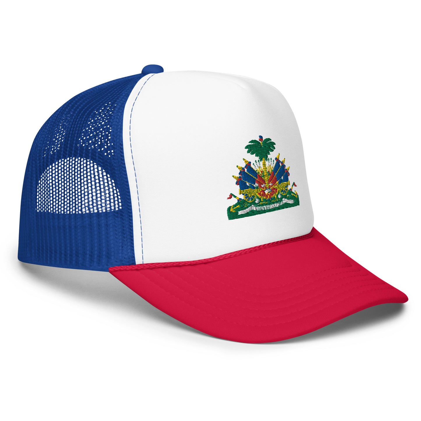 Foam trucker hat ( Haitian Emblem )