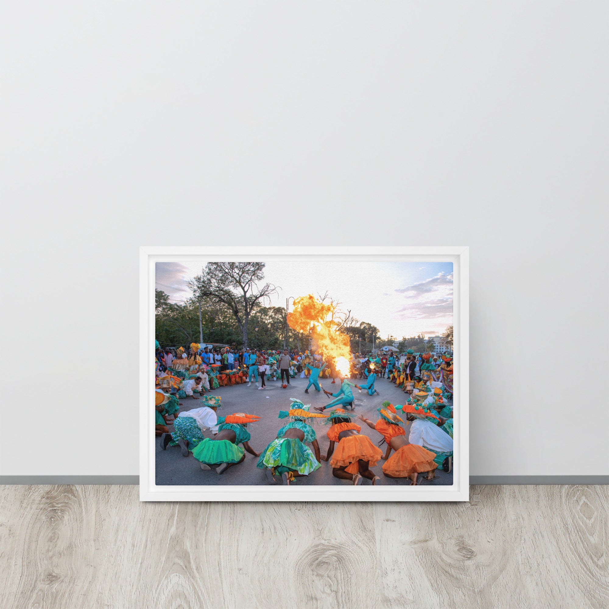 Framed canvas ( Haitian Carnival )