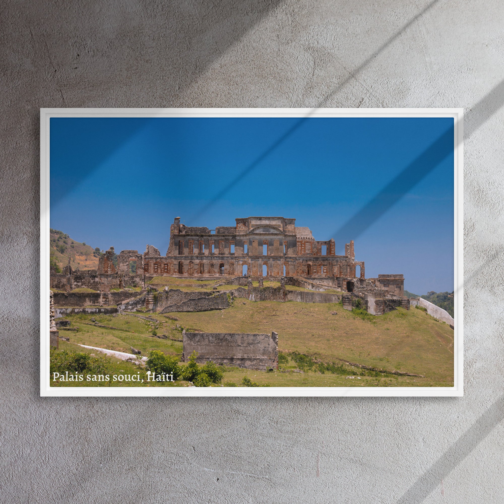 Framed canvas ( Palais Sans Souci, Haïti )