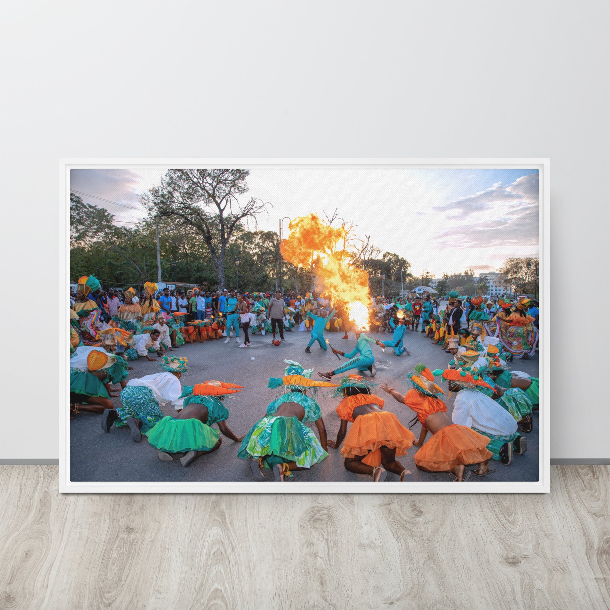 Framed canvas ( Haitian Carnival )