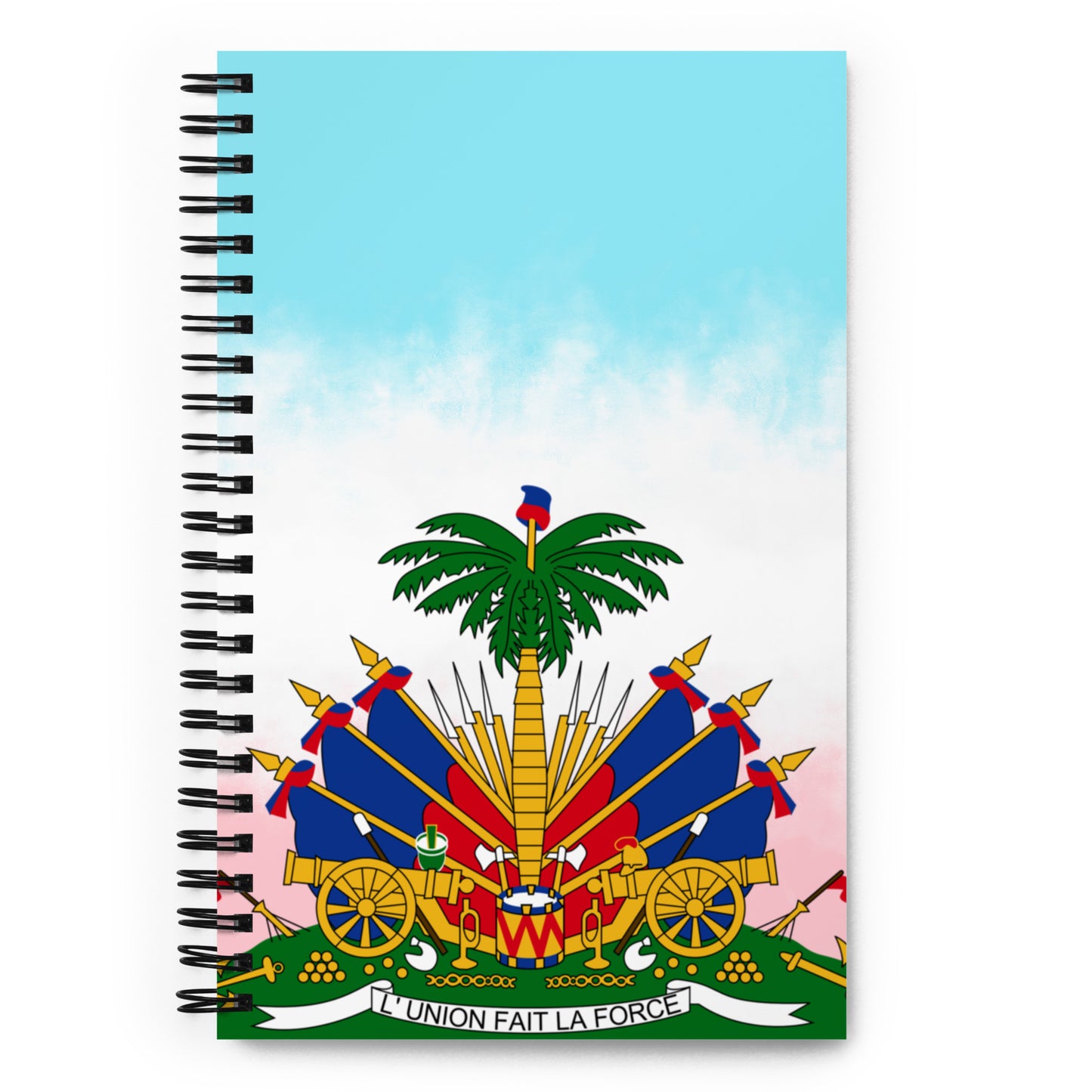 Spiral notebook ( Haitian emblem )