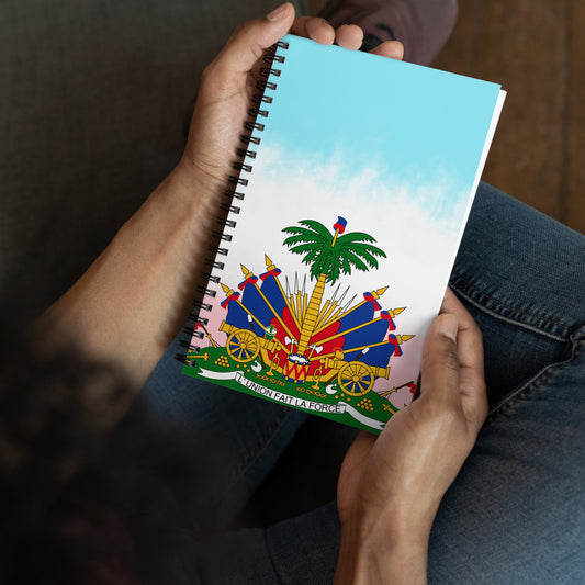 Spiral notebook ( Haitian emblem )