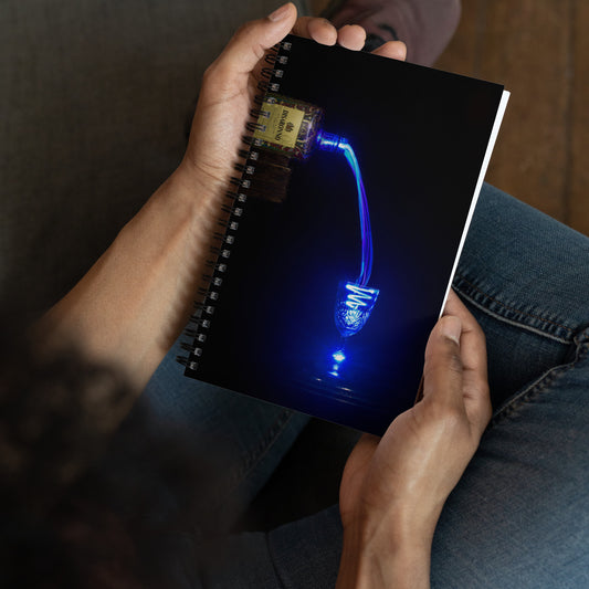 Spiral notebook ( Light painting )