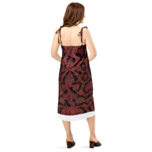 Tie-strap midi dress