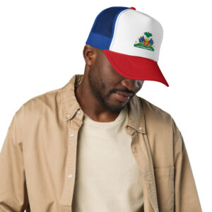 Foam trucker hat Haitian Emblem