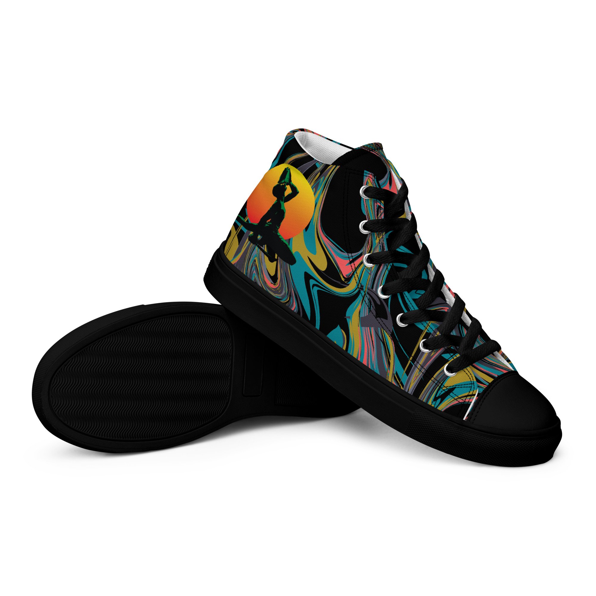 Men’s high top canvas shoes Neg Mason - Image 4