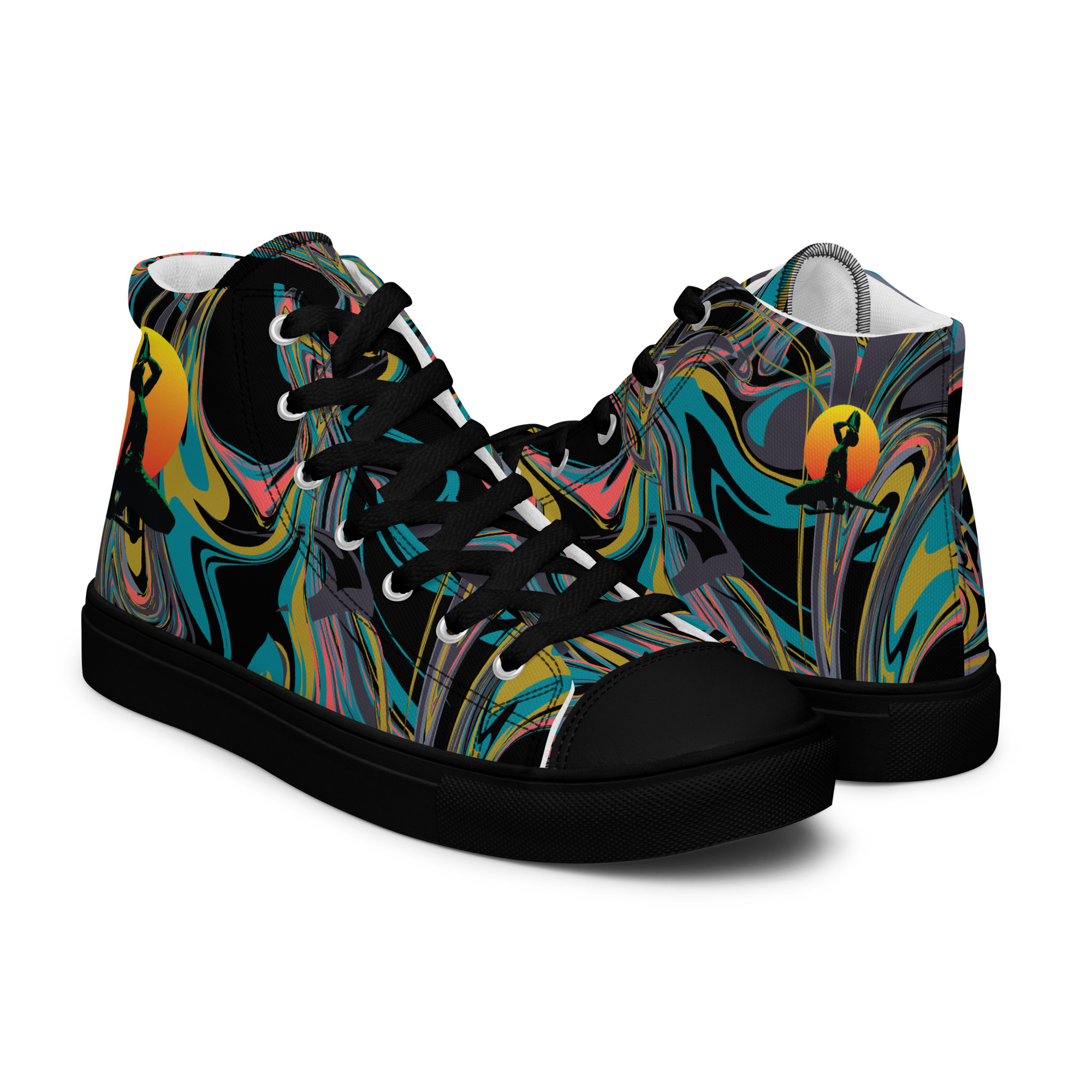 Men’s high top canvas shoes Neg Mason - Image 8