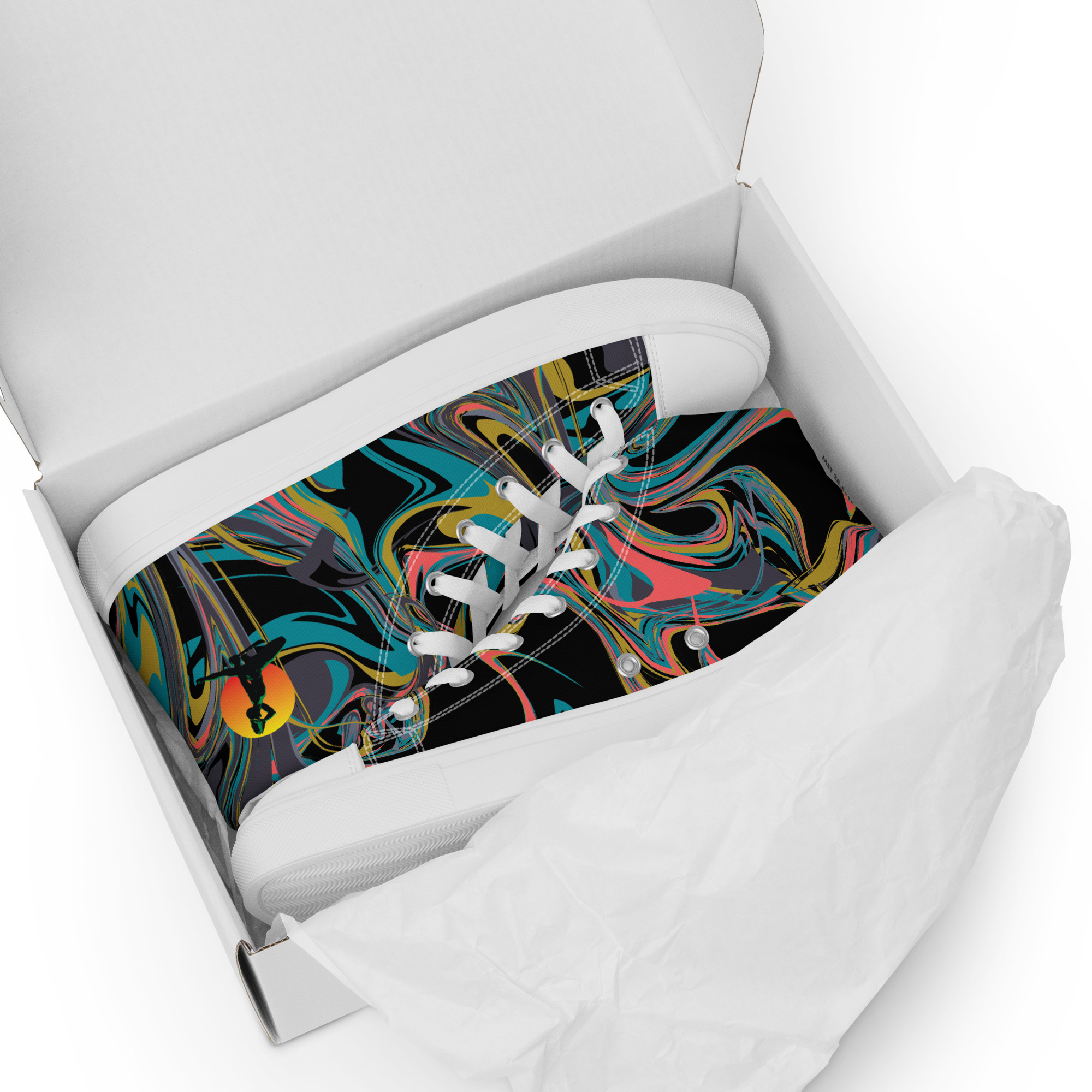 Men’s high top canvas shoes Neg Mason - Image 11