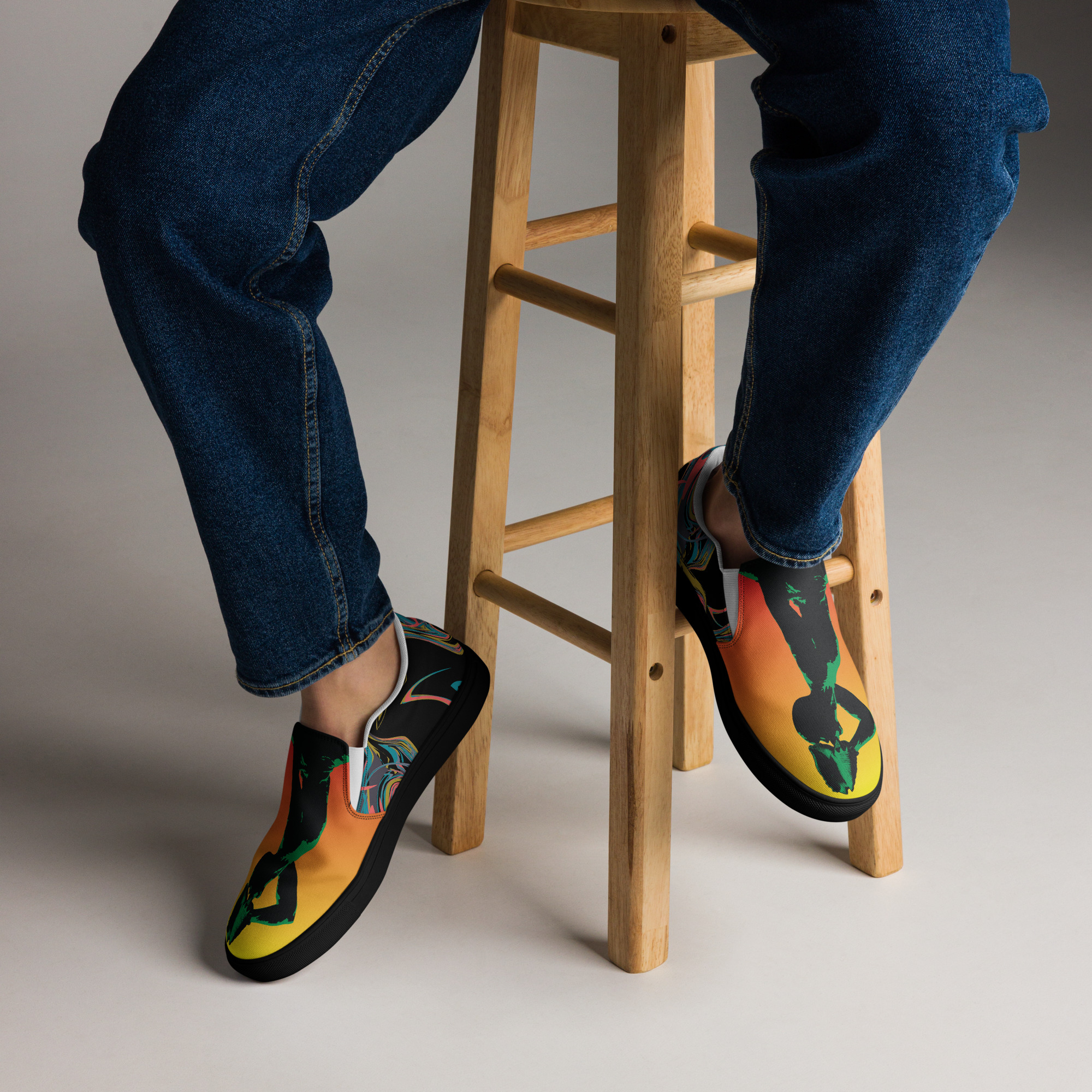 Men’s slip-on canvas shoes Neg Mason - Image 2