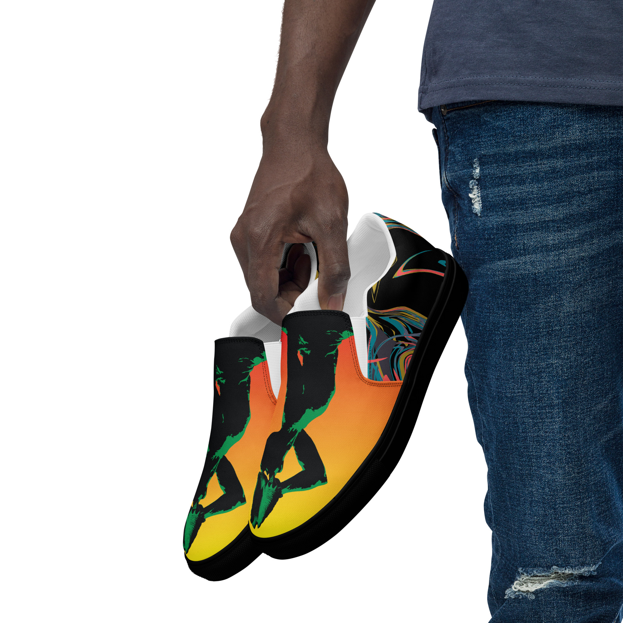 Men’s slip-on canvas shoes Neg Mason - Image 8