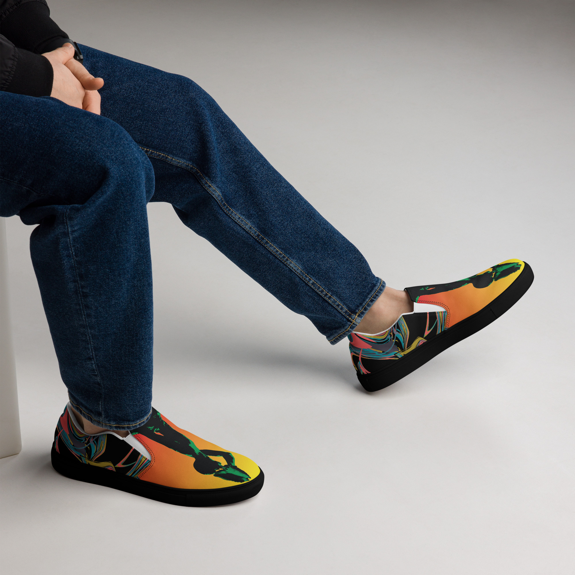 Men’s slip-on canvas shoes Neg Mason - Image 7