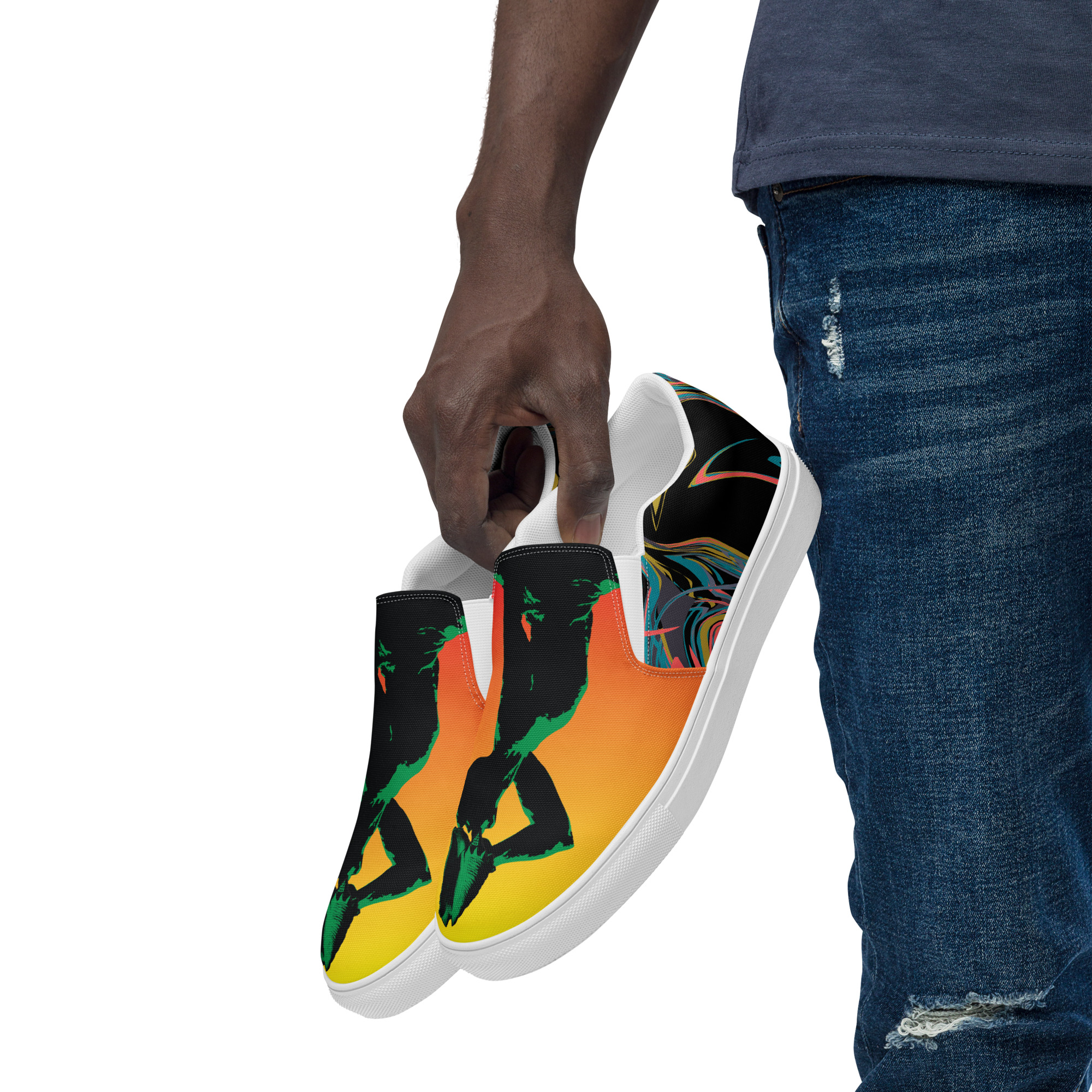 Men’s slip-on canvas shoes Neg Mason - Image 12