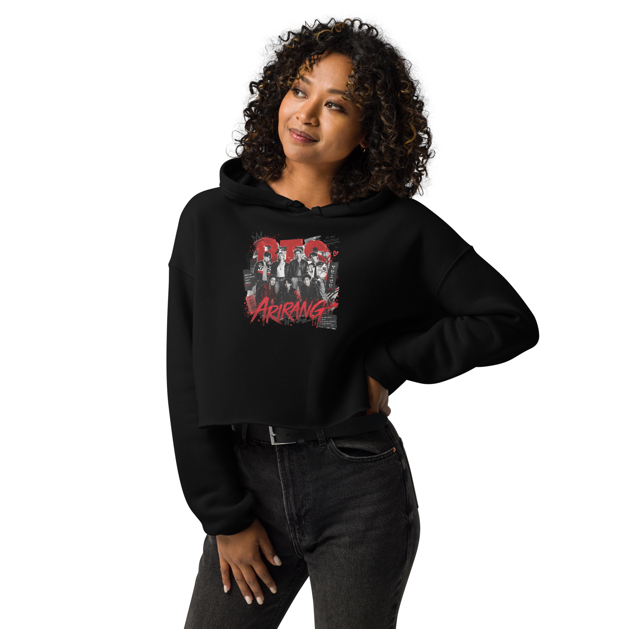 BTS Arirang Women's Crop Hoodie