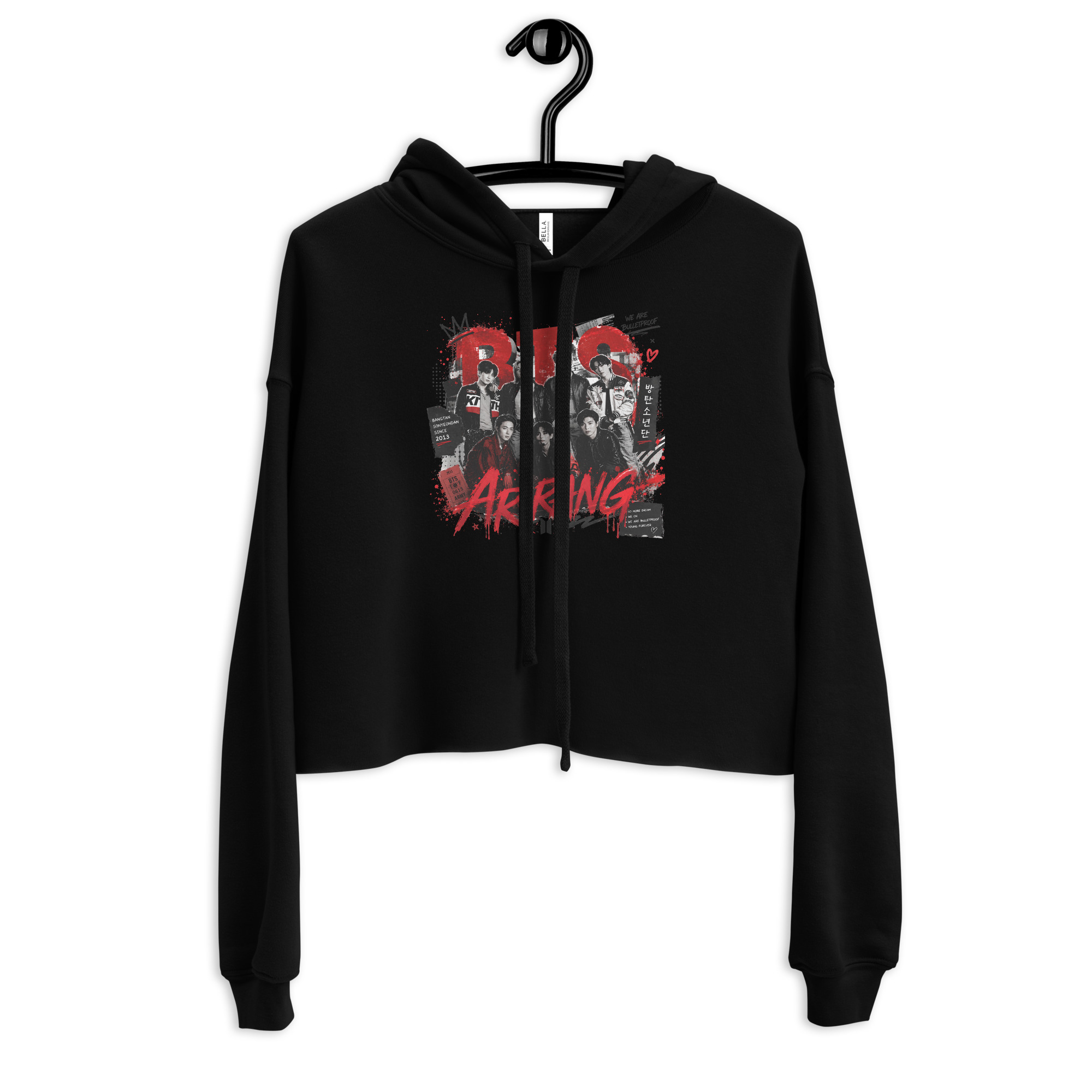 BTS Arirang Women's Crop Hoodie - Image 4