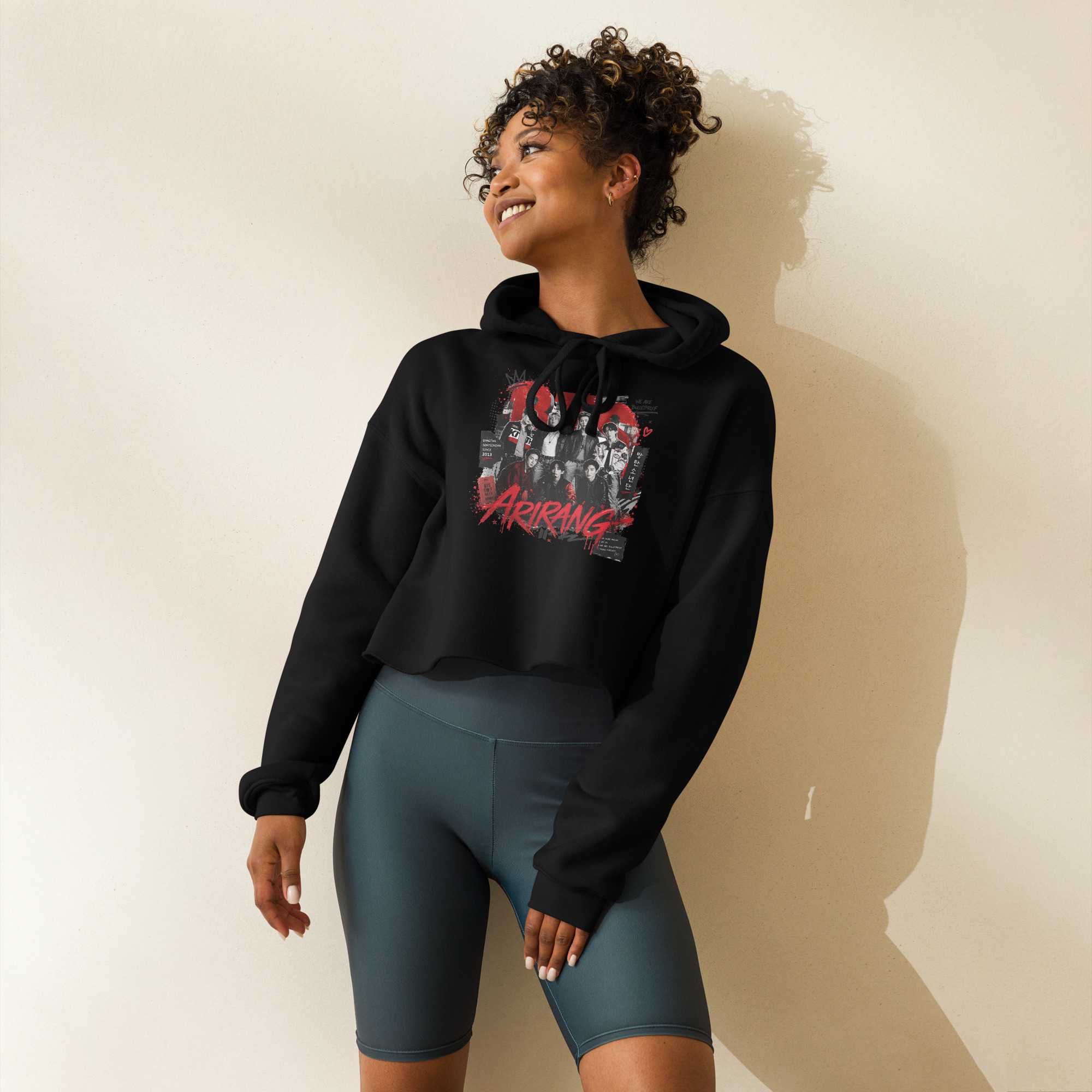 BTS Arirang Women's Crop Hoodie - Image 11