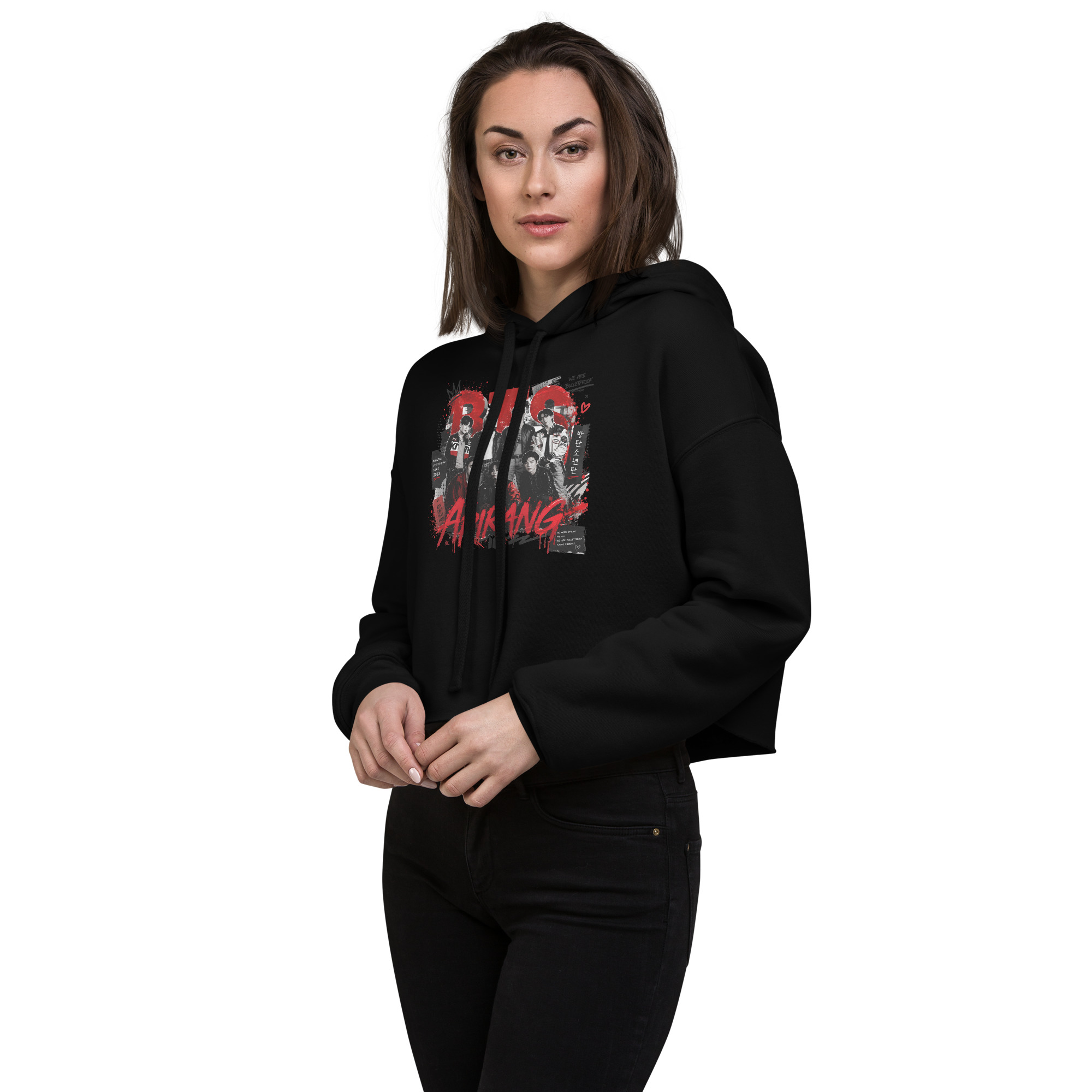 BTS Arirang Women's Crop Hoodie - Image 8