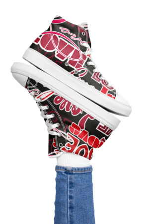 Women’s high top canvas shoes