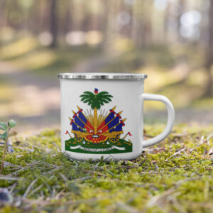 Enamel Mug Haitian Emblem